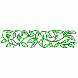 Flowers And Tree Embroidery Design 12